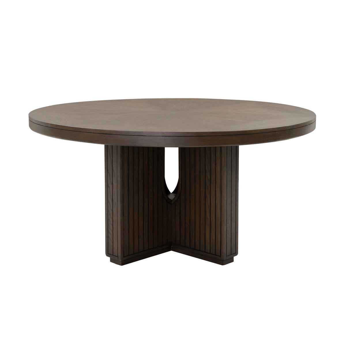 Athens - Round Dining Table - Chocolate Brown