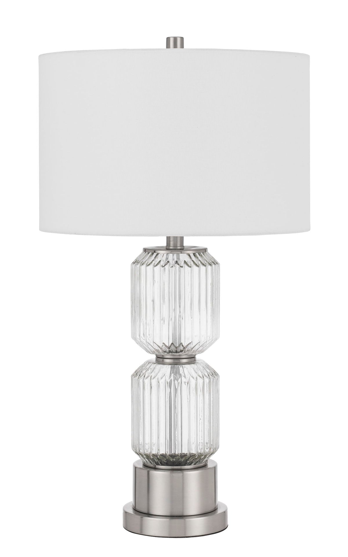 Bresso - Table Lamp - Brushed Steel & Glass