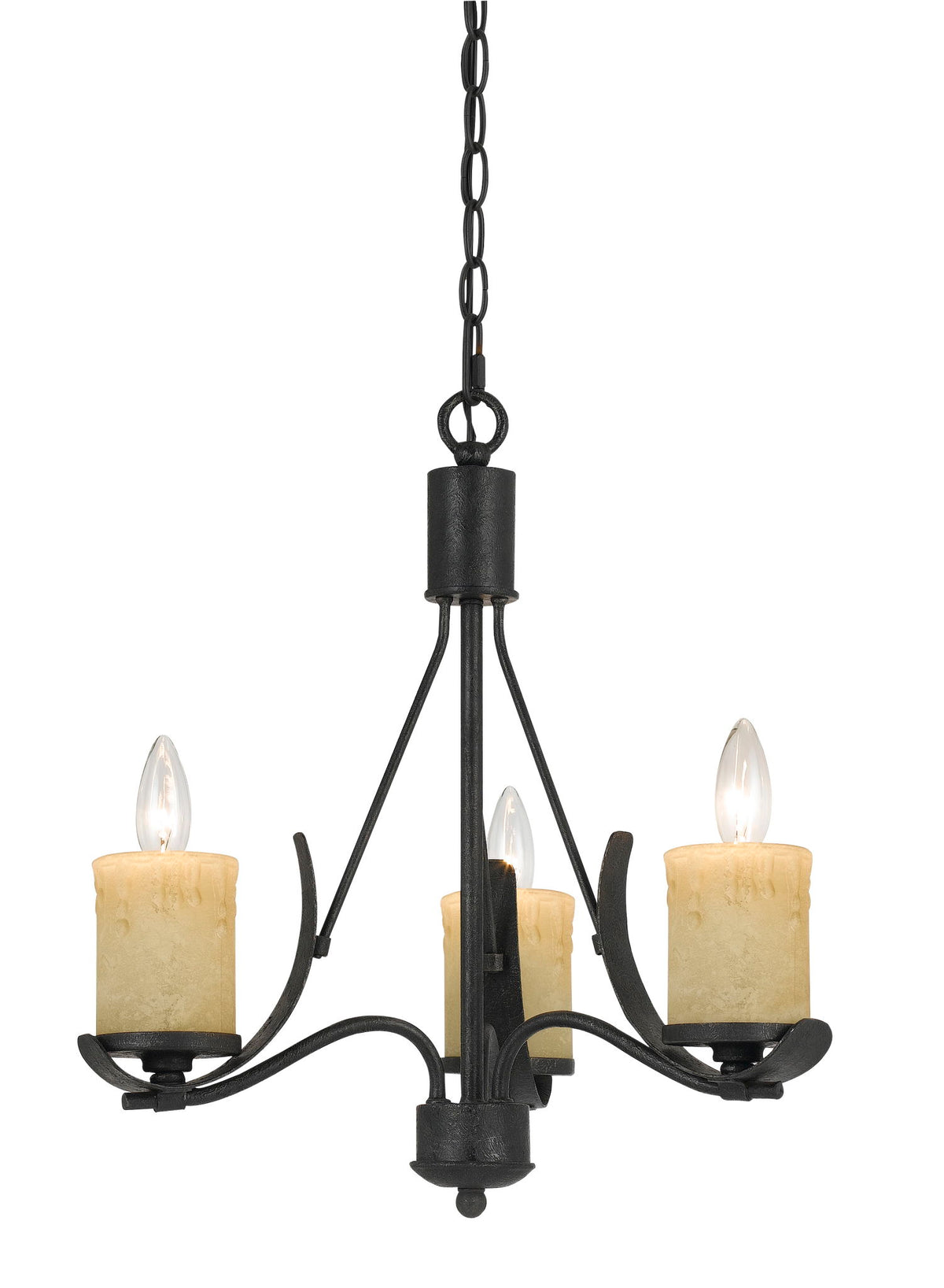 Morelis - 18" Height Metal Chandelier - Black Smith