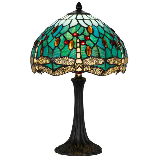 Emerald - 19.5" Height Resintable Lamp - Dark Bronze / Green