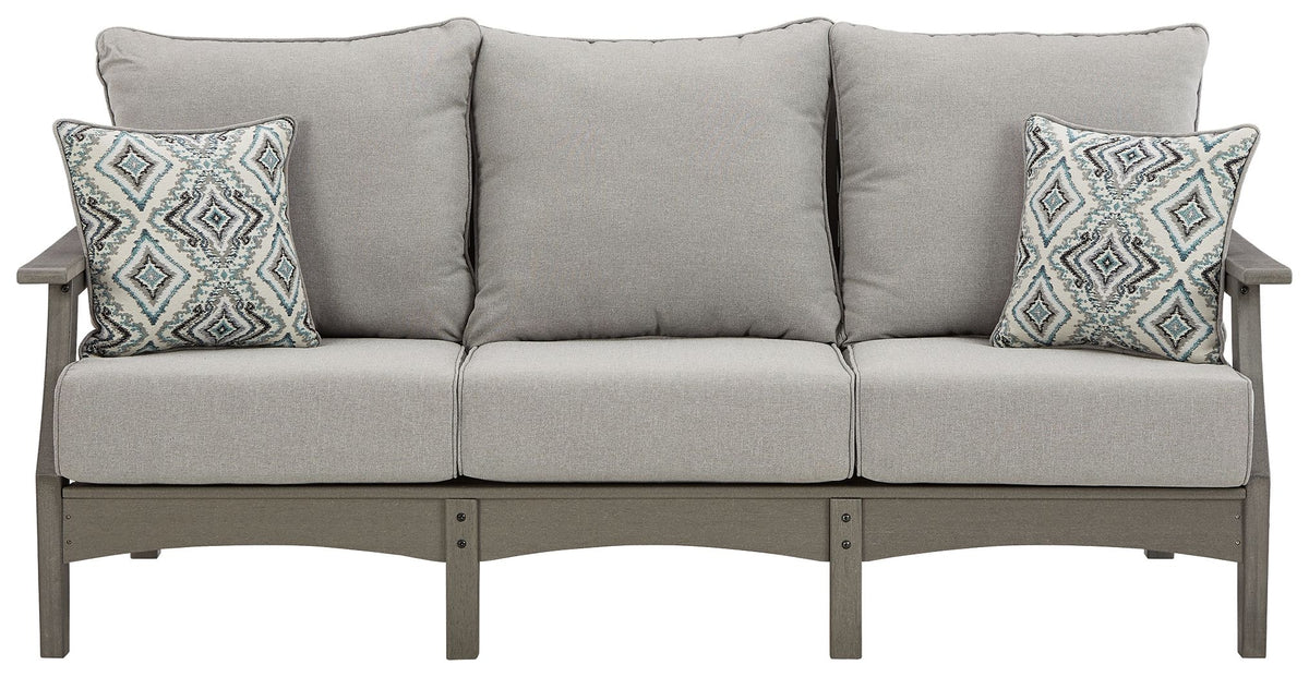 Visola - Sofa with Cushion - Gray