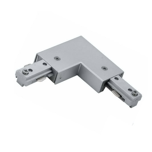 0.8" Height L Connector - Brushed Steel