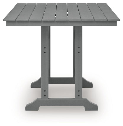 Sanctuary Beach - Square Counter Table With Umbrella Option - Dark Gray