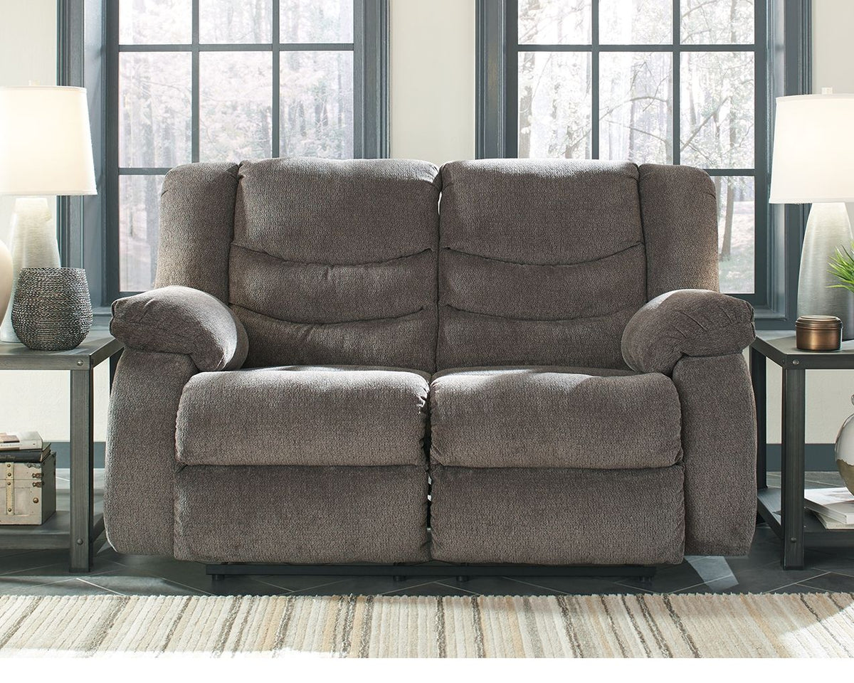 Tulen - Reclining Loveseat - Gray