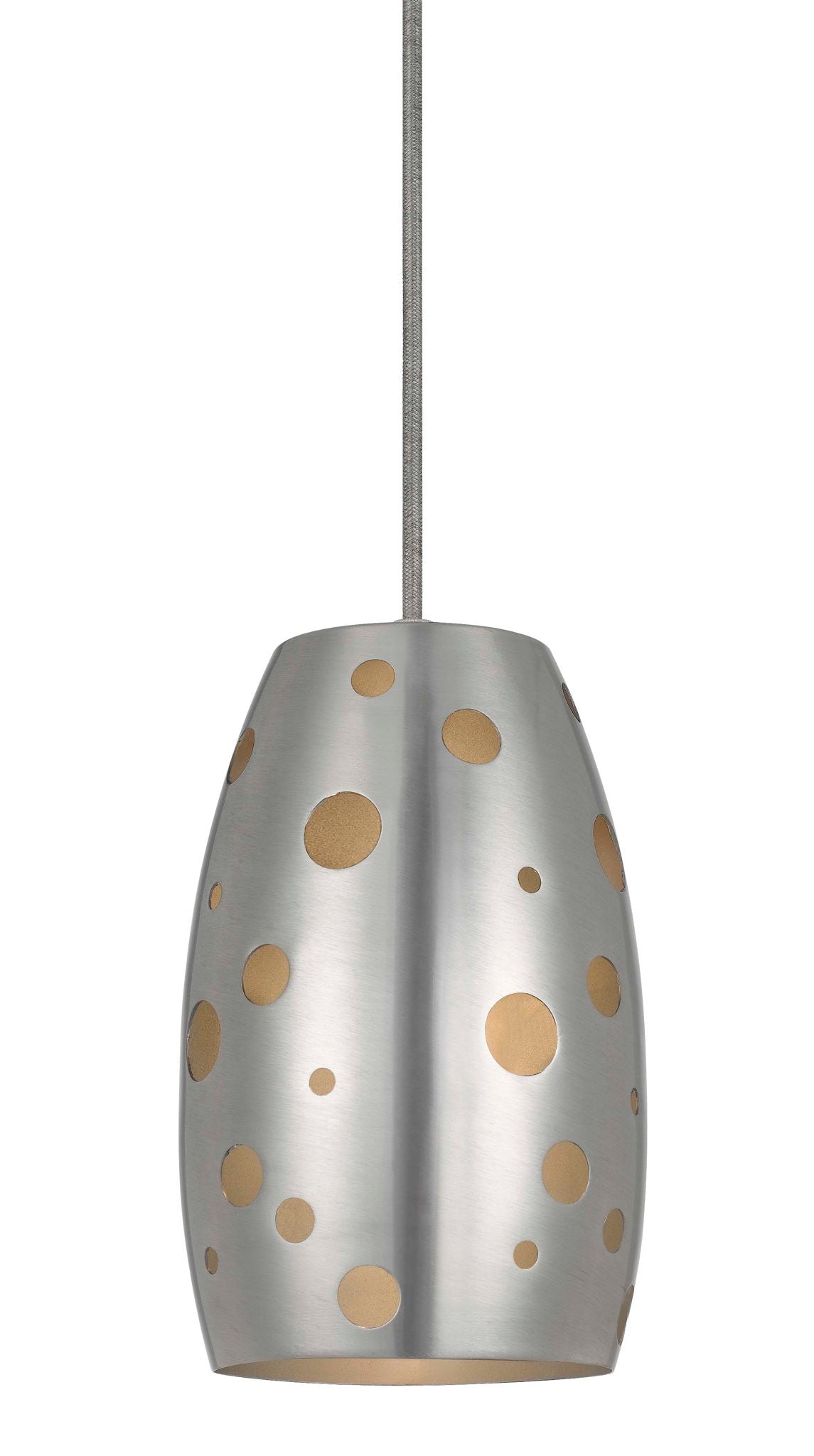 7.6" Height Glass Pendant With Oil Rubbed Bronze Cord