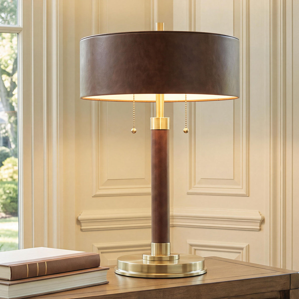 Arcmond - Metal Table Lamp - Brown / Gold Finish