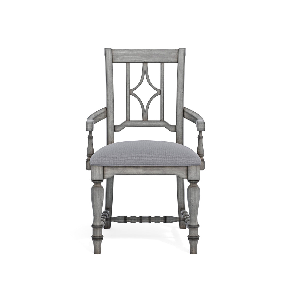 Plymouth - Upholstered Arm Dining Chair (Set of 2) - Gray