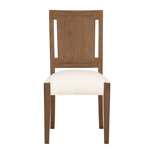 Lincoln - Upholstered Dining Chair - Warm Walnut / Milk