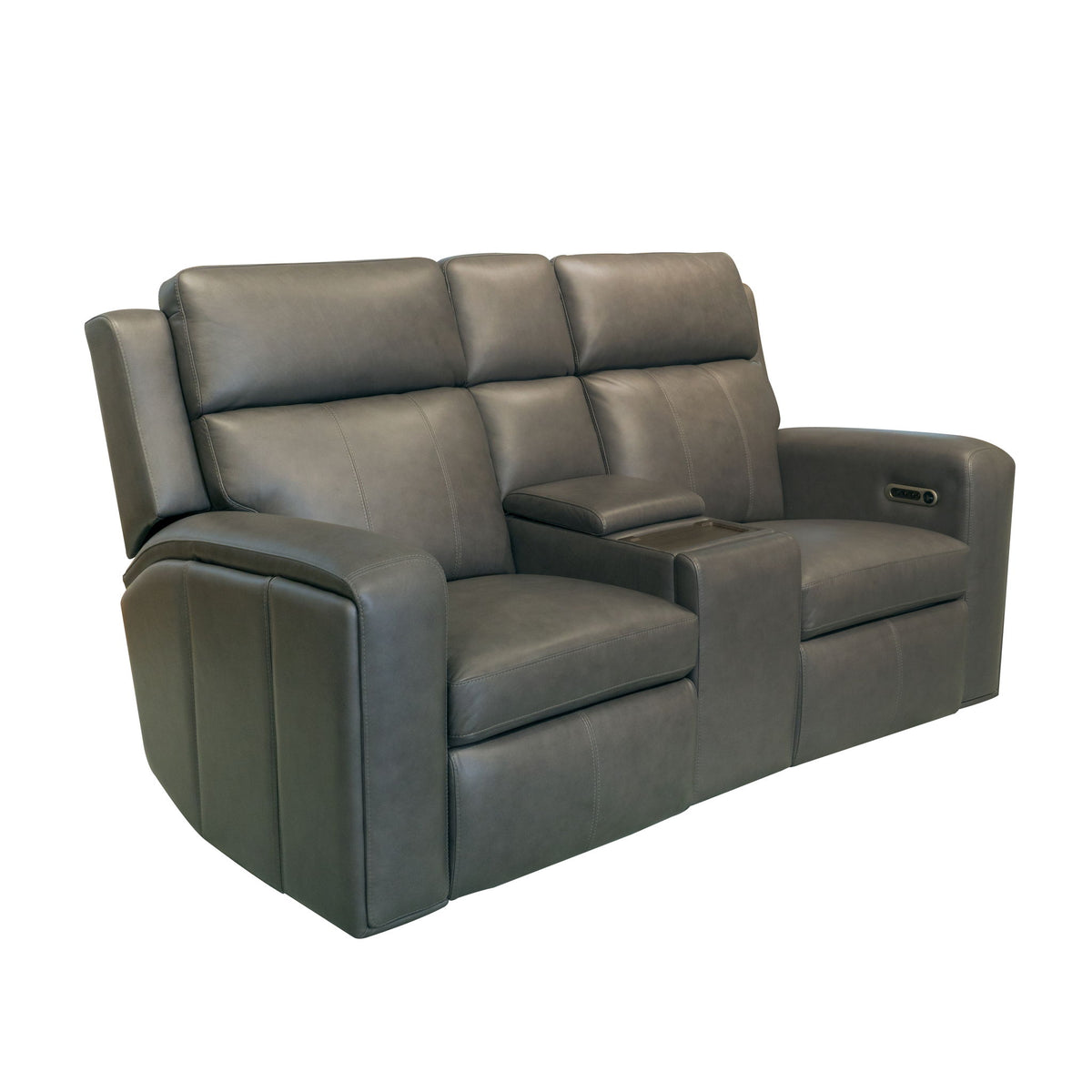 Wyatt - Power Reclining Loveseat With Console & Power Headrests & Lumbar