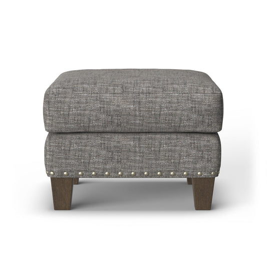Gianna - Fabric Ottoman With Nailhead Trim