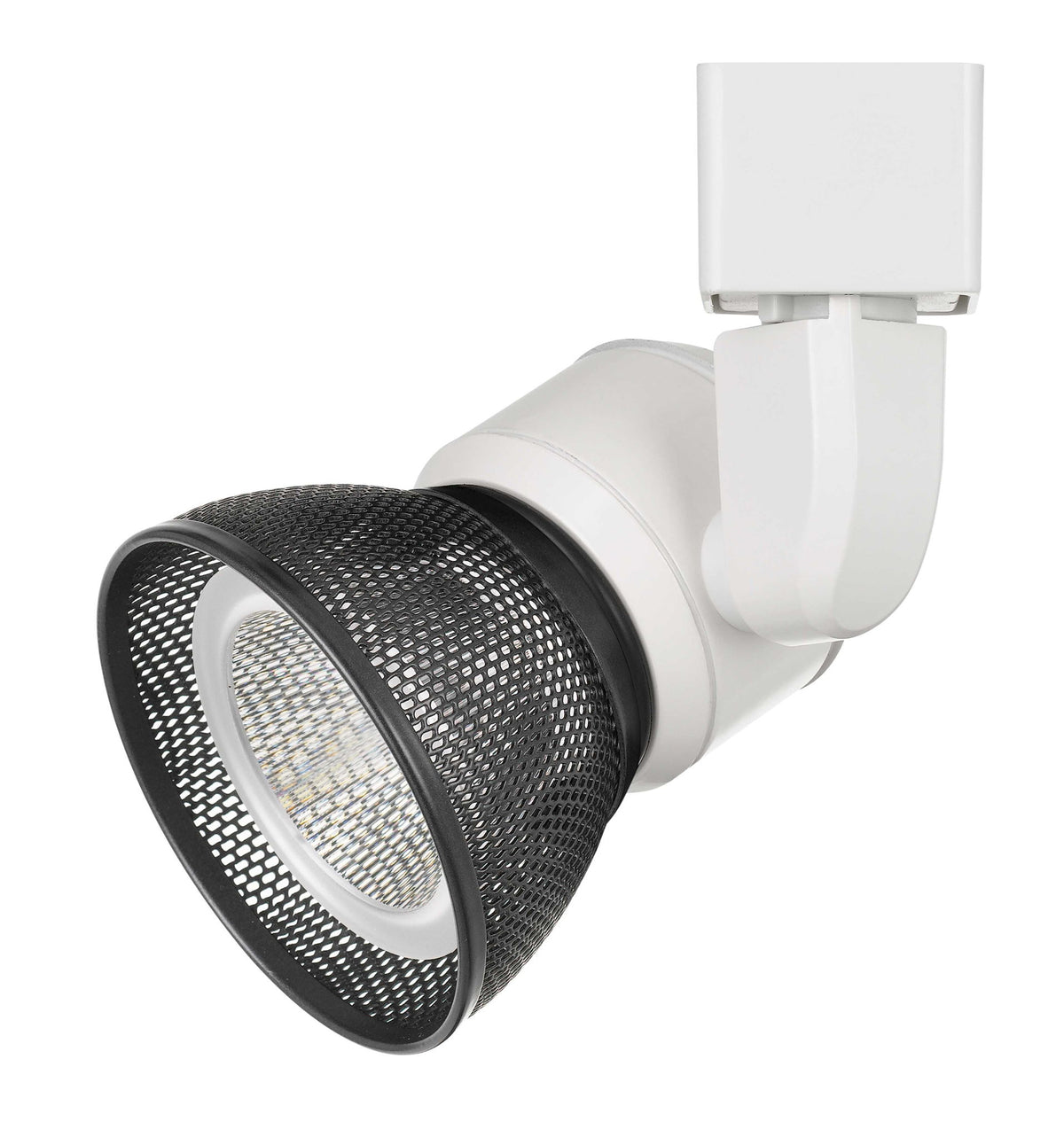 6.25" Height Metal Track Head - White & Black - Mesh