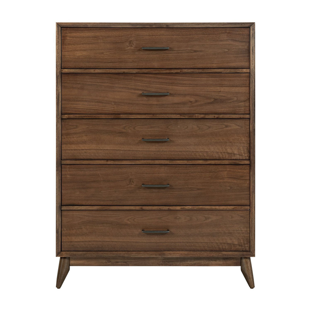 Century Modern - 5 Drawer Chest - Walnut