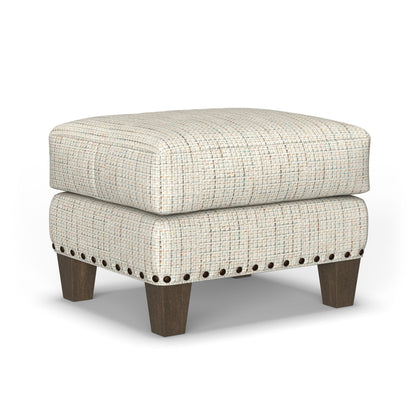 Gianna - Fabric Ottoman With Nailhead Trim