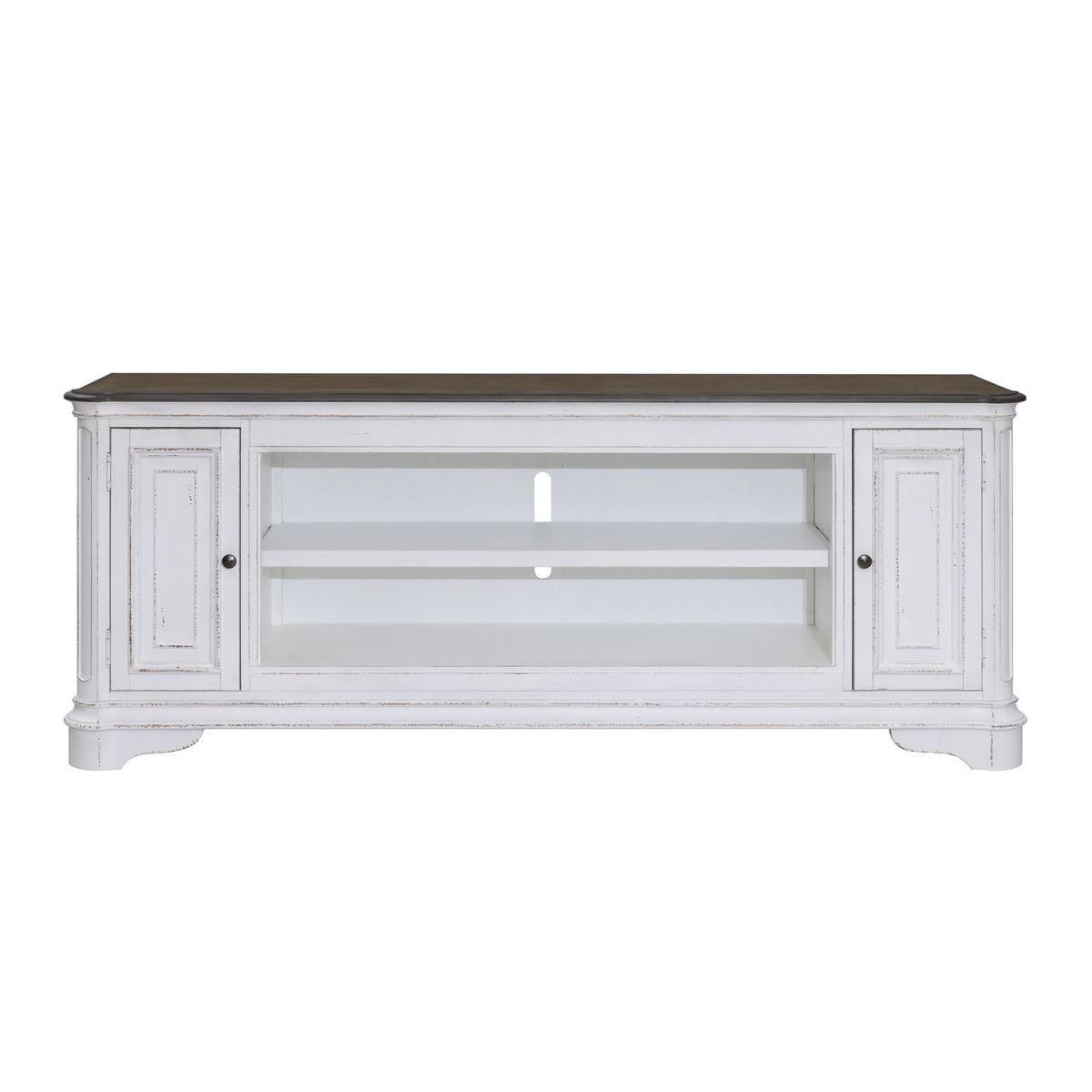 Fireplace TV Consoles - 82" Fireplace TV Console FTS - Brown