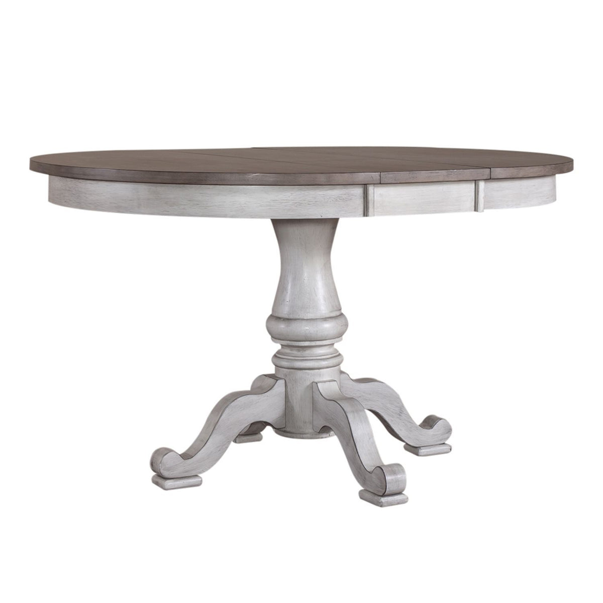 Ocean Isle - 5 Piece Pedestal Table Set - Antique White