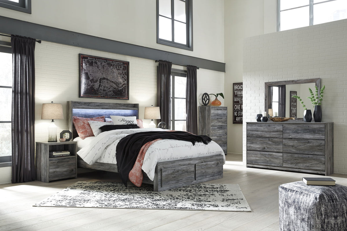 Baystorm - Panel Bedroom Set - Gray