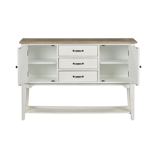 Summerville - Server - Soft White Wash / Wirebrushed Gray
