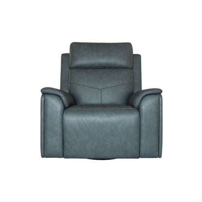 Vernon - Power Swivel Gliding Recliner With Power Headrest, Lumbar, Heat & Massage