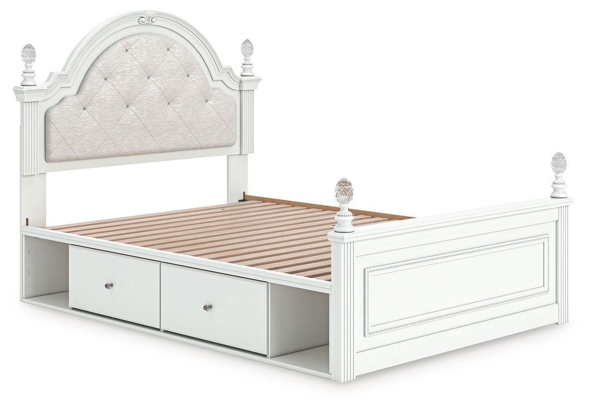Kozlani - Upholstered Panel Storage Bed