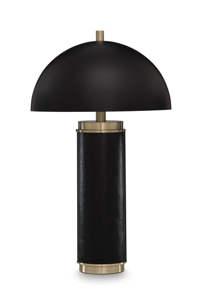 Lemland - Metal Table Lamp - Black / Gold Finish