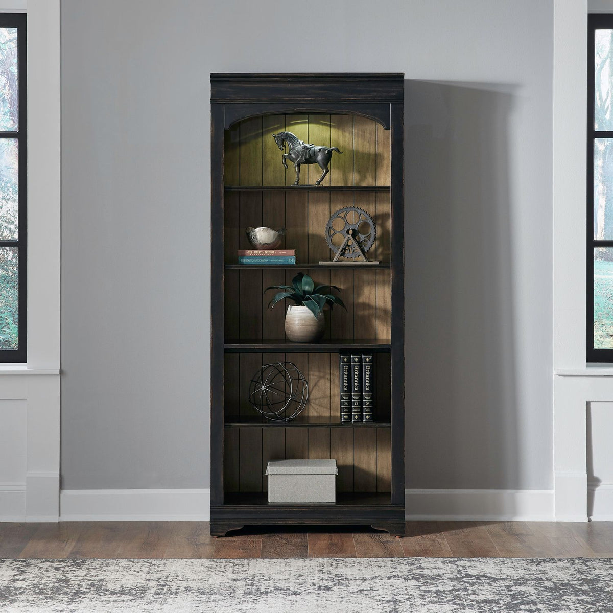 Meritage - Bunching Bookcase - Aged Charcoal