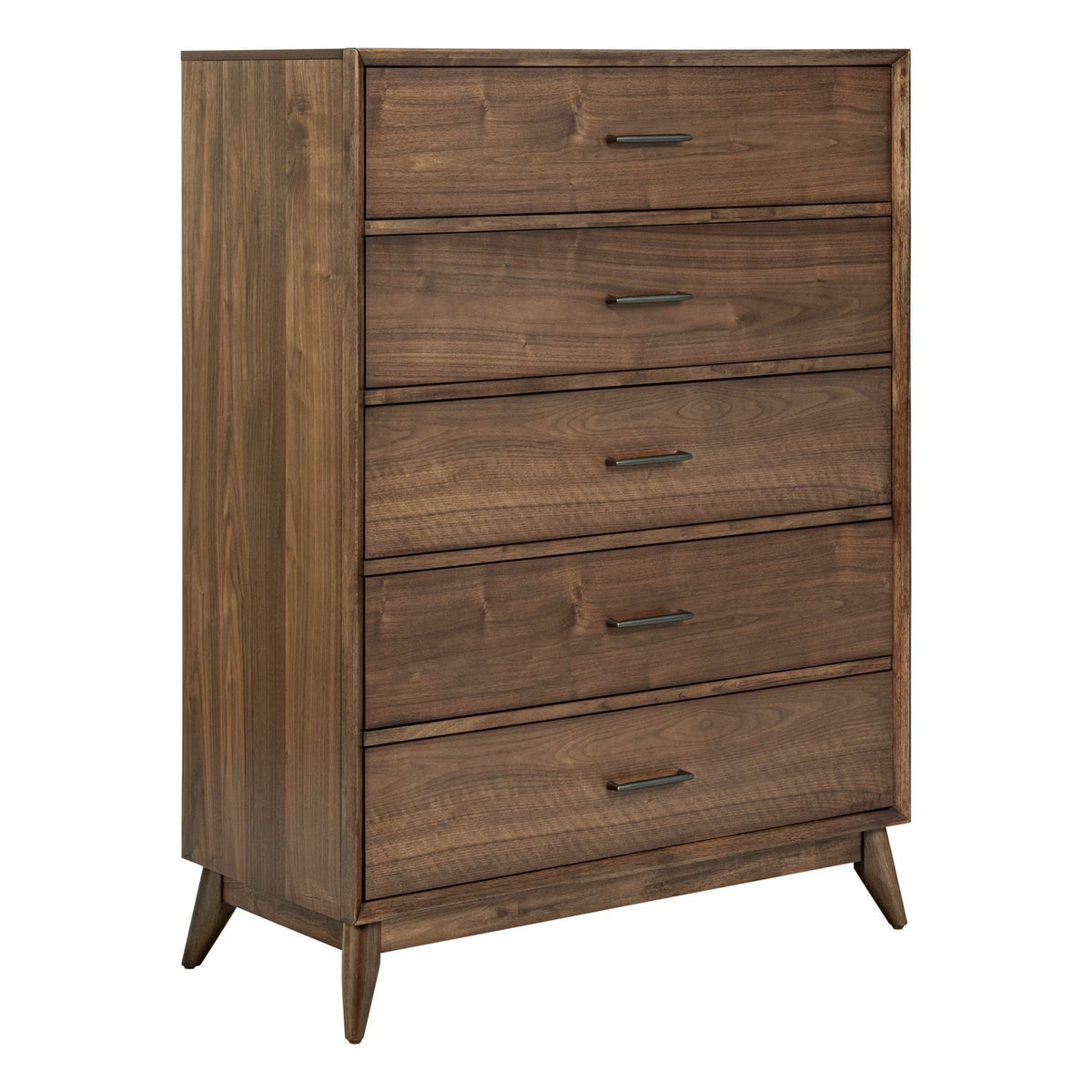 Century Modern - 5 Drawer Chest - Walnut