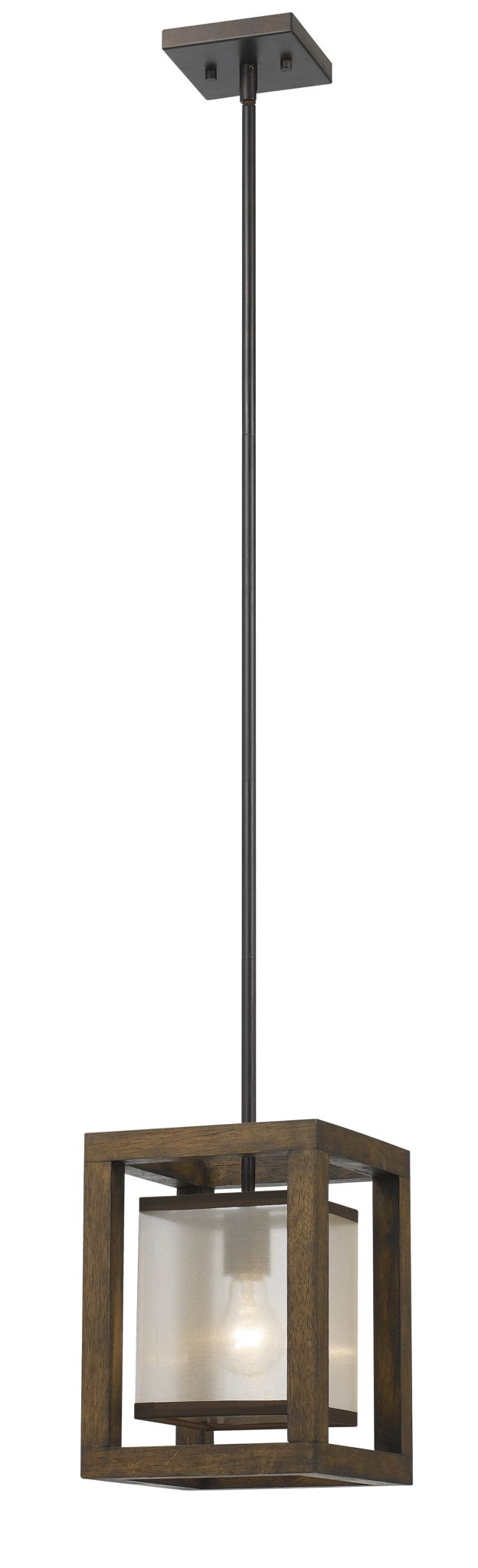 Mini - 39" Height Single Mini Pendant - Dark Bronze