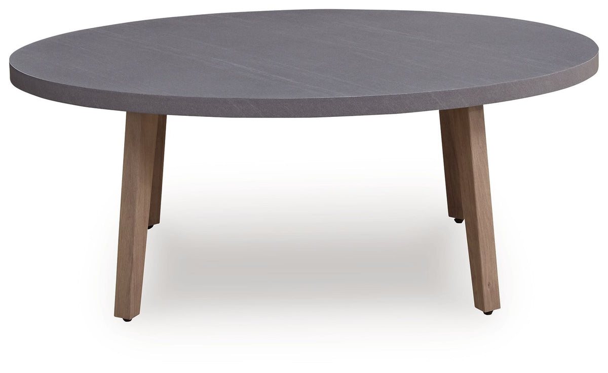 Harmony Headlands - Oval Cocktail Table - Natural / Gray