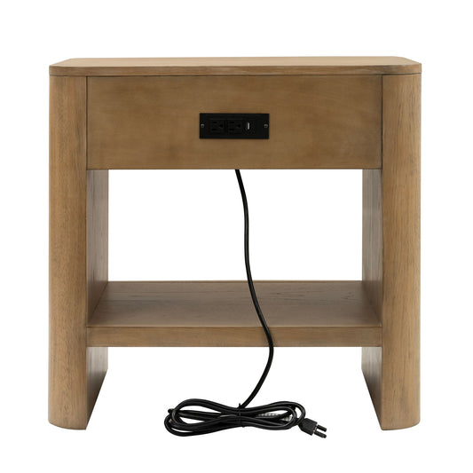 Normandy - Open Nightstand - Light Brown