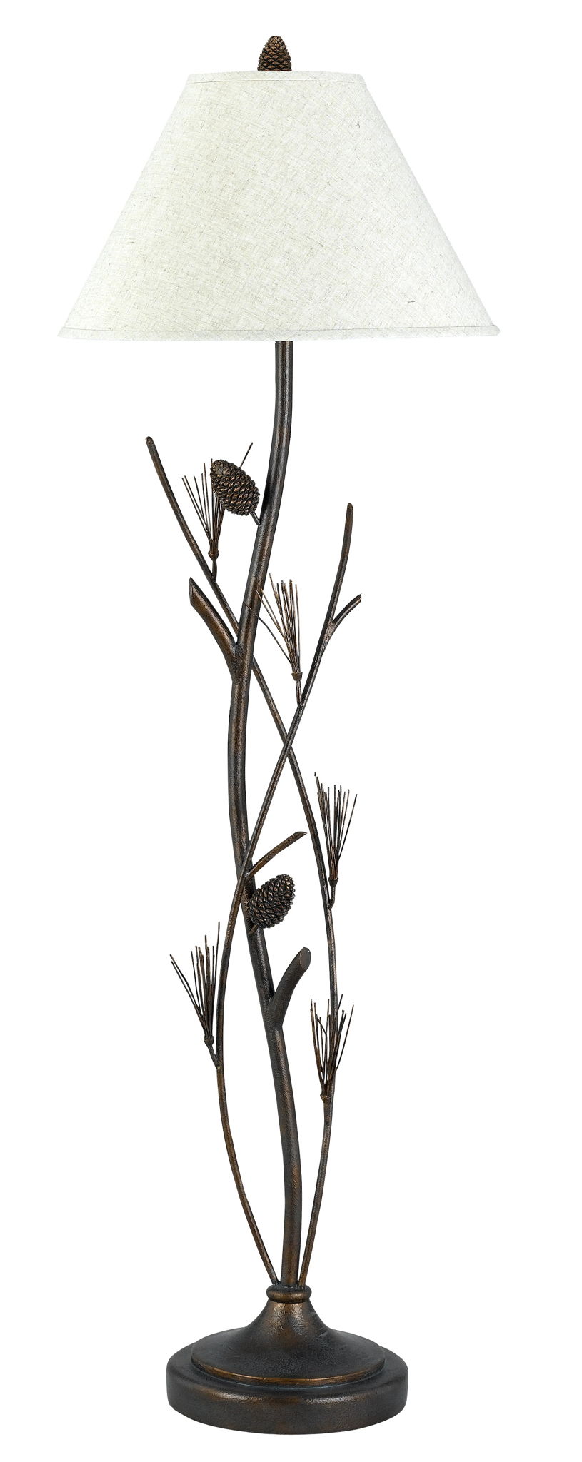 Pine - 60" Height Iron Floor Lamp - Rust