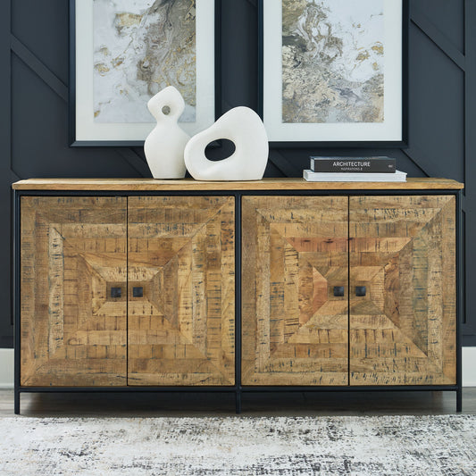 Camney - Accent Cabinet - Brown / Black