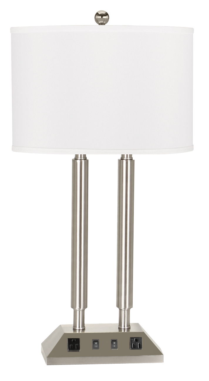 Hotel - 28.5" Height Desk Lamp - Brushed Steel