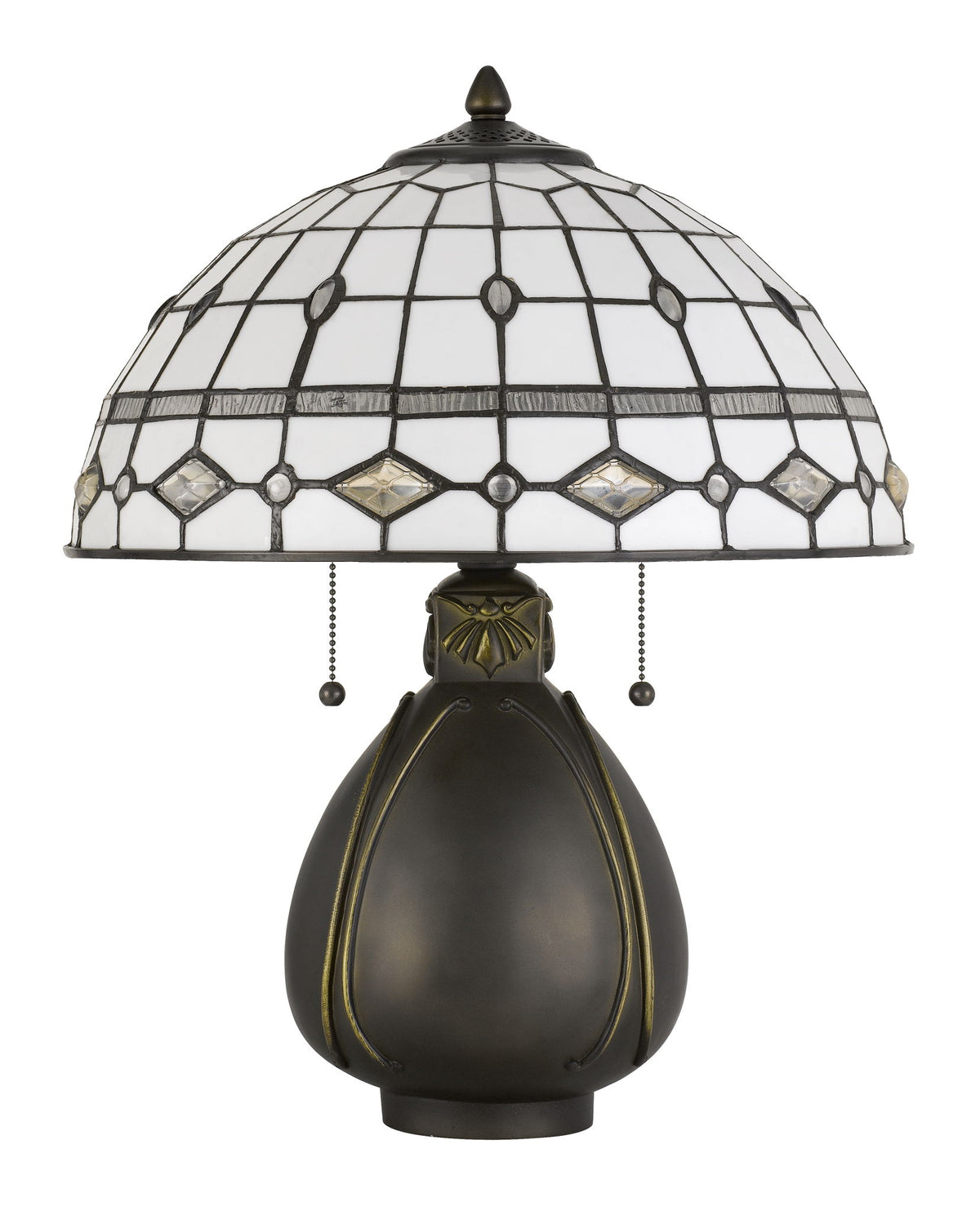 Tiffany - 20" Height Table Lamp - Dark Bronze
