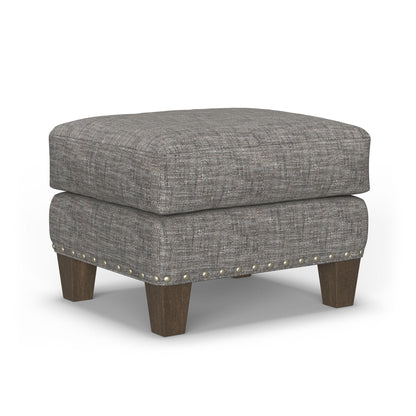 Gianna - Fabric Ottoman With Nailhead Trim