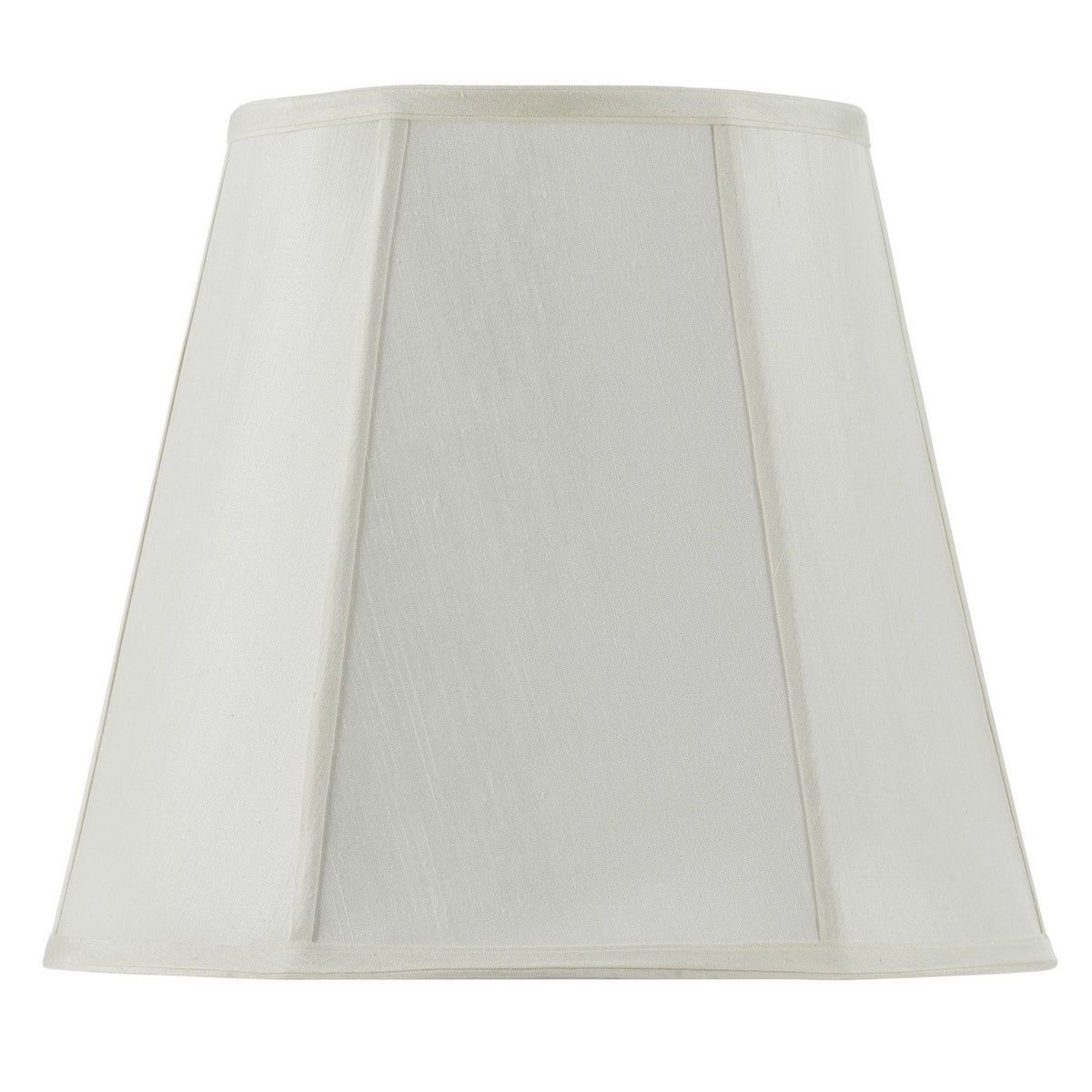 Piped Deep Empire - 16" Height Fabric Shade - Eggshell