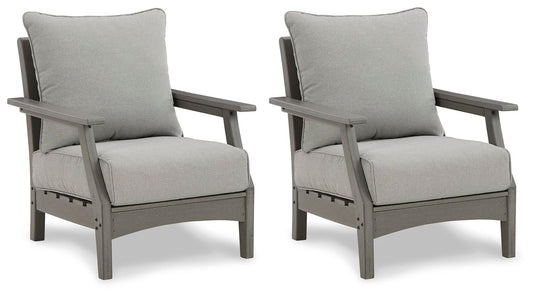 Visola - Lounge Chair With Cushion (Set of 2) - Gray