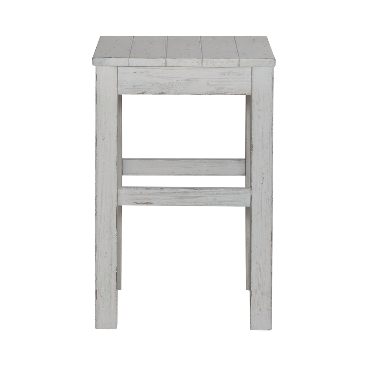 River Place - Console Stool - Riverstone White & Tobacco
