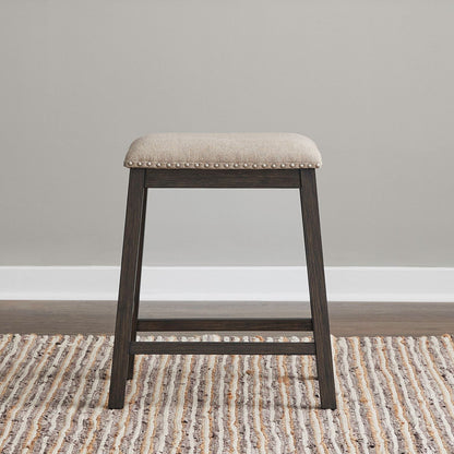 Harrison - Upholstered Console Stool - Espresso
