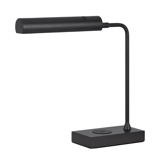 Delray - 17.5" Height Metal Table Lamp - Matte Black