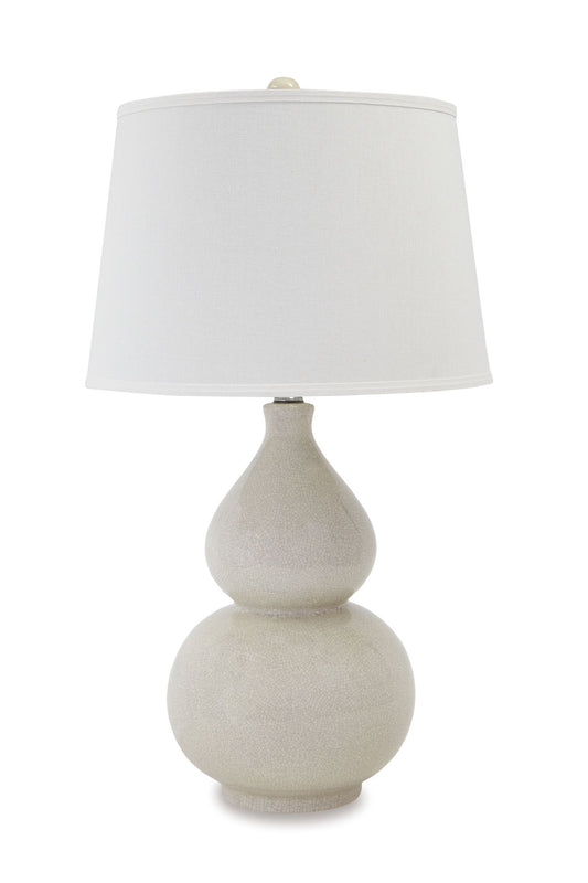 Saffi - Ceramic Table Lamp  - Cream