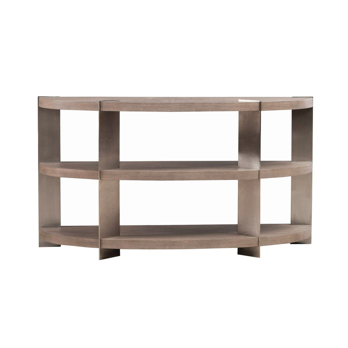 Harlow - Sofa Table - Sandstone & Satin Nickel