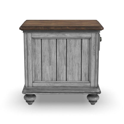 Plymouth - Chairside Table - Gray