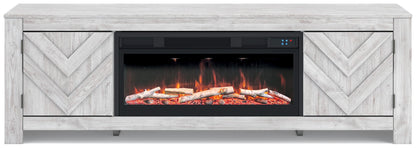 Cayboni - LG TV Stand With Fireplace Option