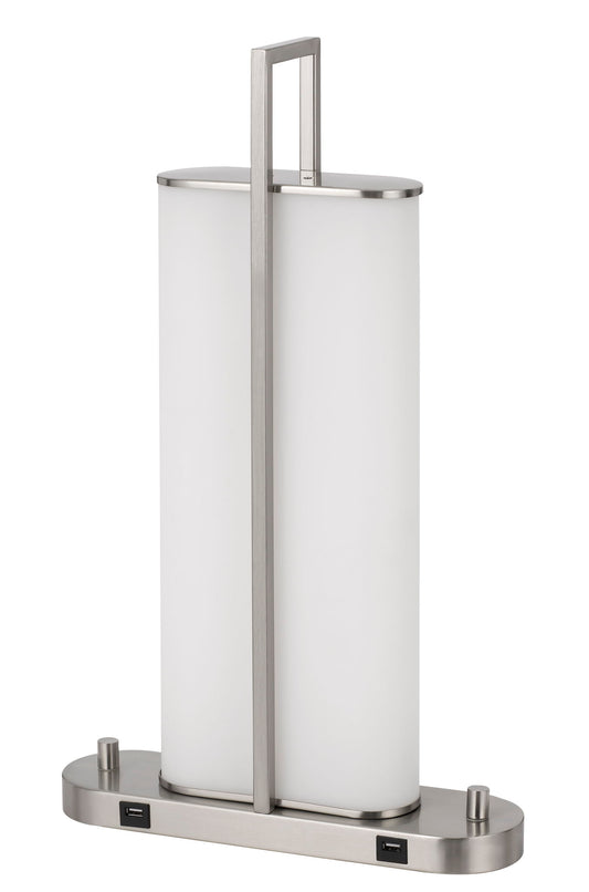 Zamora - Table Lamp - Brushed Steel