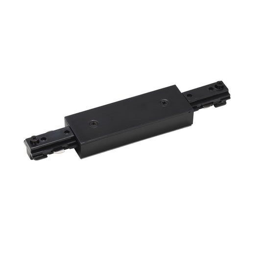 0.8" Height Straight Connector - Black - Plastic