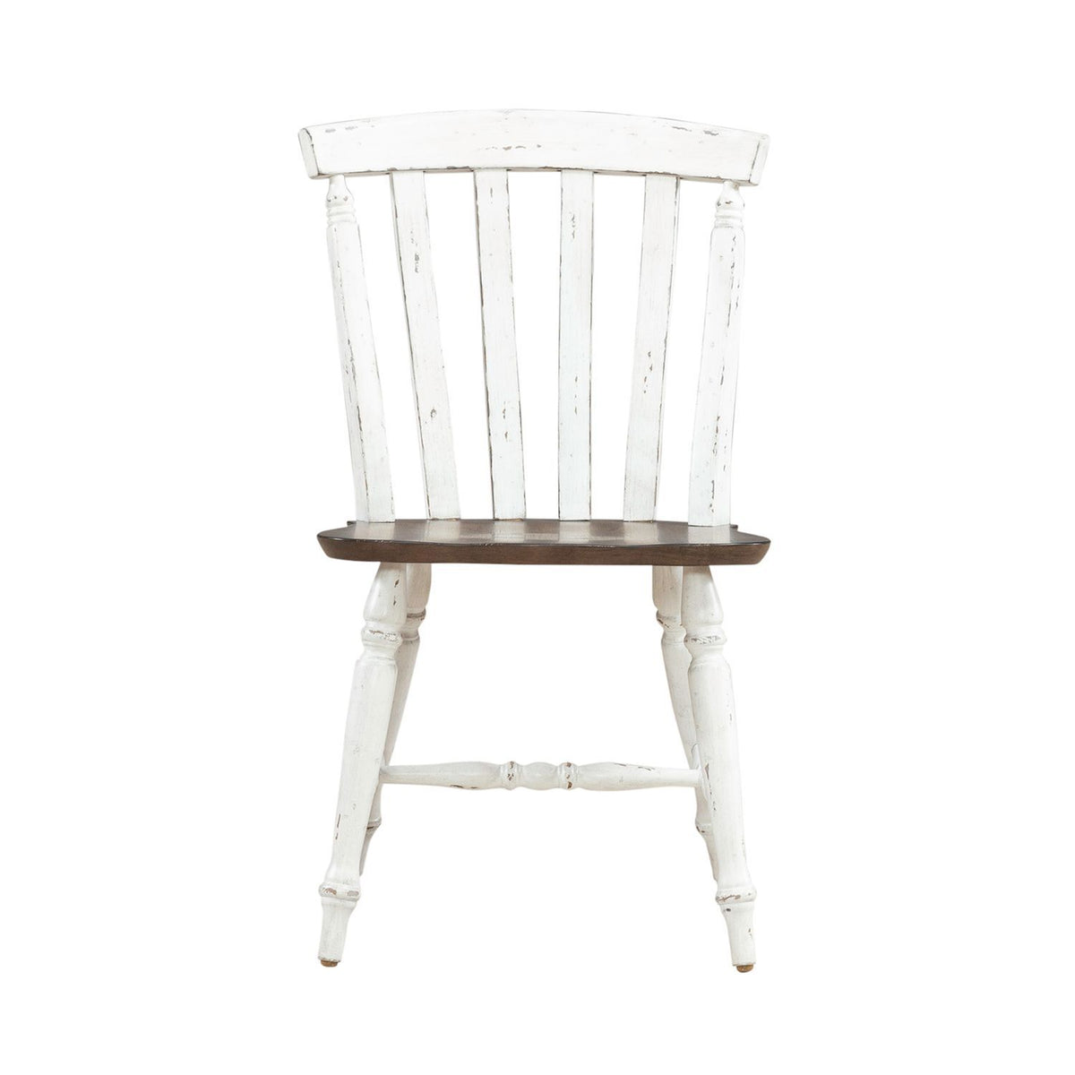 Al Fresco - Slat Back Side Chair - Graphite & Whitestone