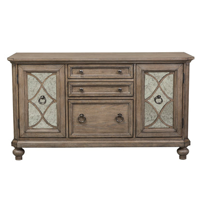 Simply Elegant - Credenza - Heathered Taupe