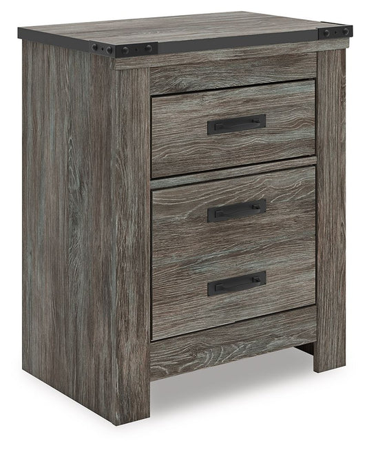 Frandern - Two Drawer Night Stand - Gray