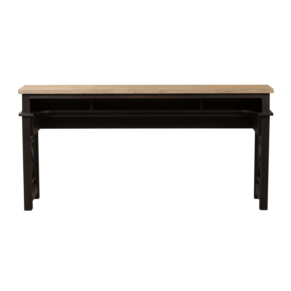 Heatherbrook - Console Bar Table - Charcoal & Ash