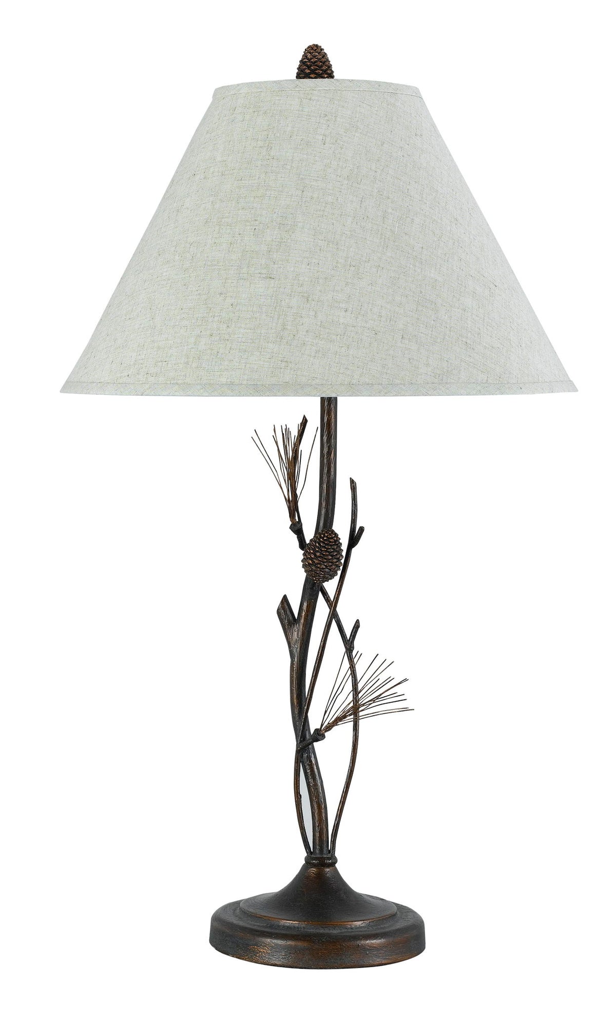 Pine - 32" Height Iron Table Lamp - Rust